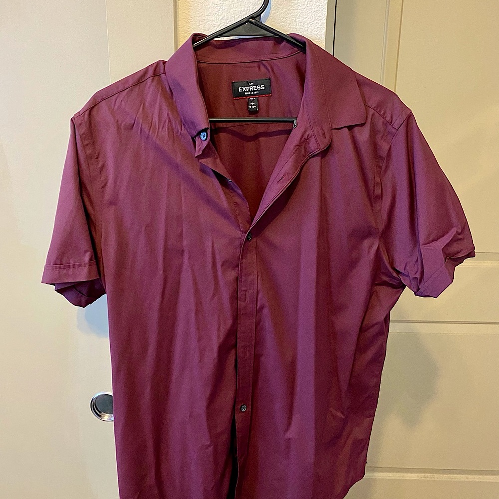 Express Slim Button Down Performance Shirt